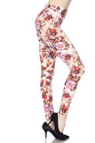 Buttery Smooth Ginger Summer Floral Plus Size Leggings