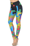 Creamy Soft Tetris Extra Small Leggings - USA Fashion™