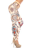 Right side of Creamy Soft Dreamcatcher Plus Size Leggings - USA Fashion™