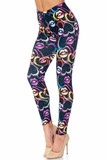 Colorful Lips and Hearts Extra Plus Size Leggings - 3X-5X - USA Fashion™