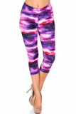 Creamy Soft Purple Mist Capris - USA Fashion™