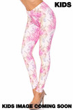 Creamy Soft 3D Pastel Ombre Rose Kids Leggings - USA Fashion™