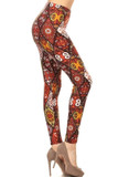 Buttery Smooth Rust Diamond Mandala Leggings