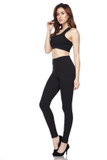 Buttery Smooth Basic Solid Leggings and Bra Set