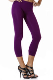 Colorful One Size Basic Seamless Capris