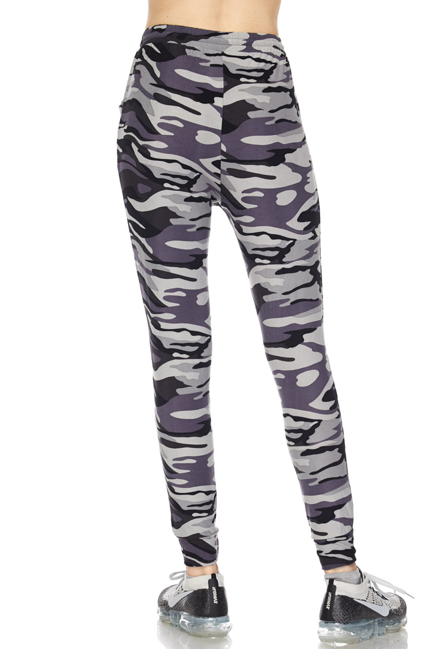 Buttery Smooth Gray Camouflage Joggers