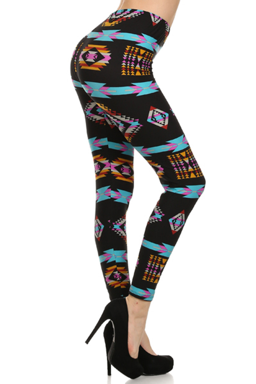 Side Image of Buttery Smooth Sacred Tribal Leggings