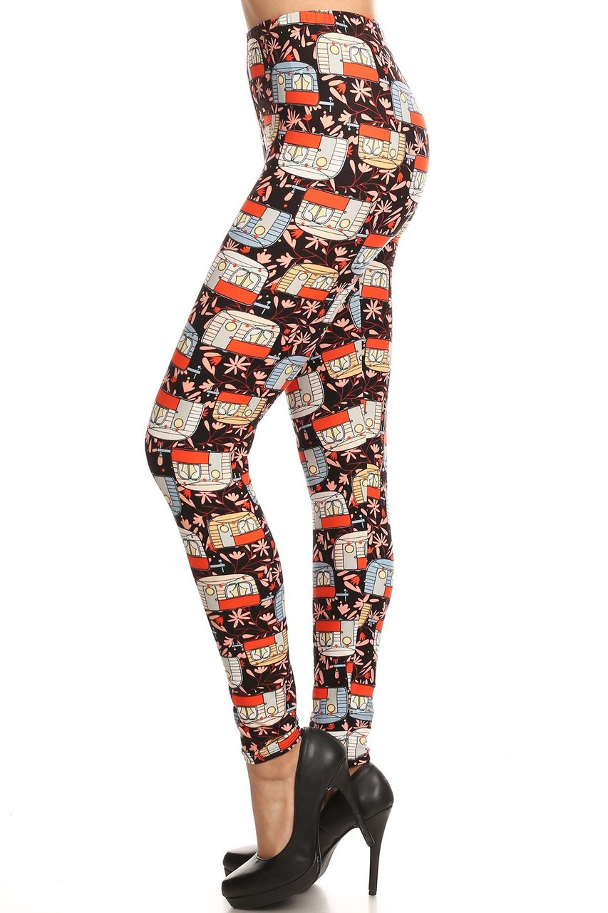 Buttery Smooth Summer Picasso Plus Size Leggings