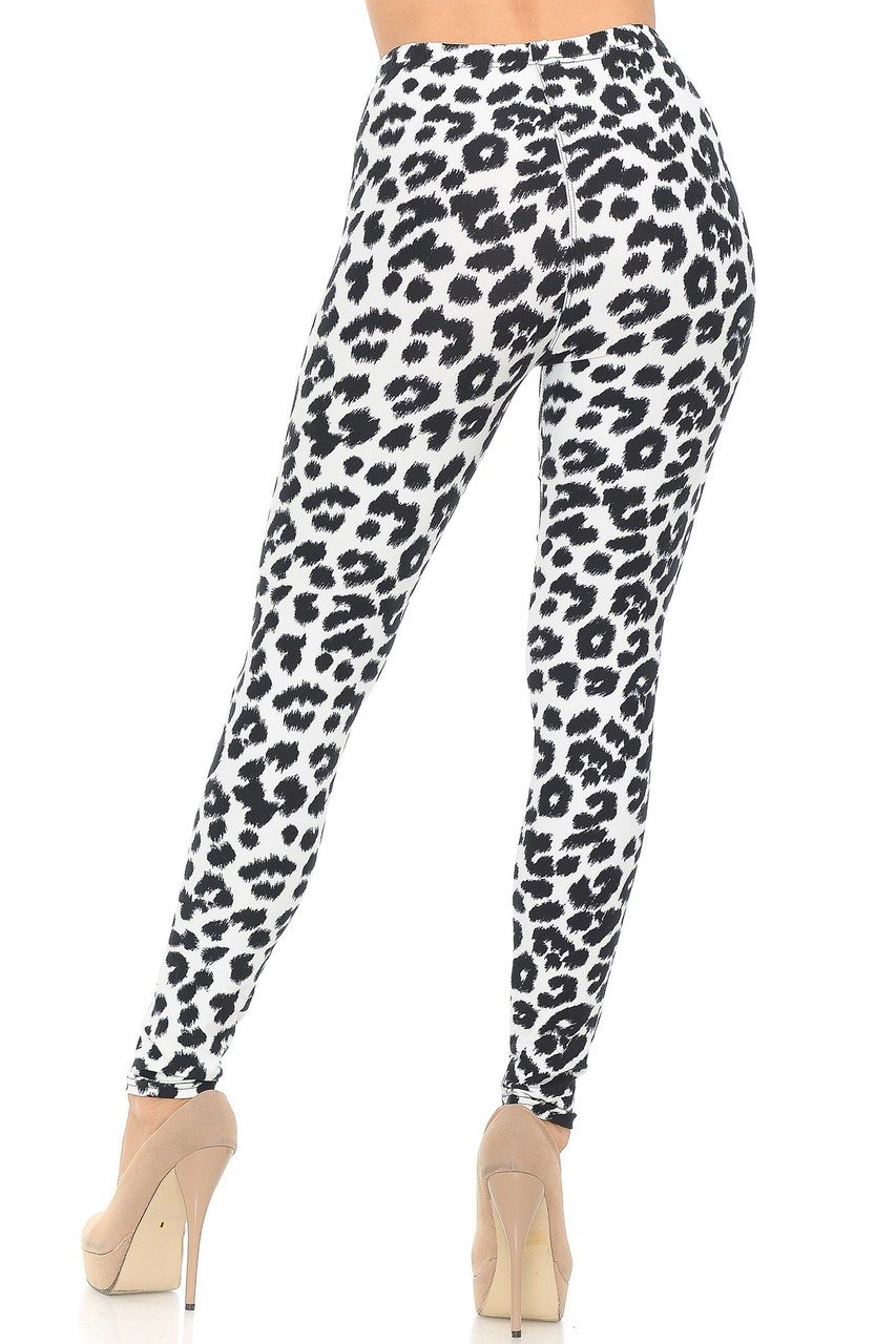 Buttery Smooth Ivory Spotted Leopard Leggings