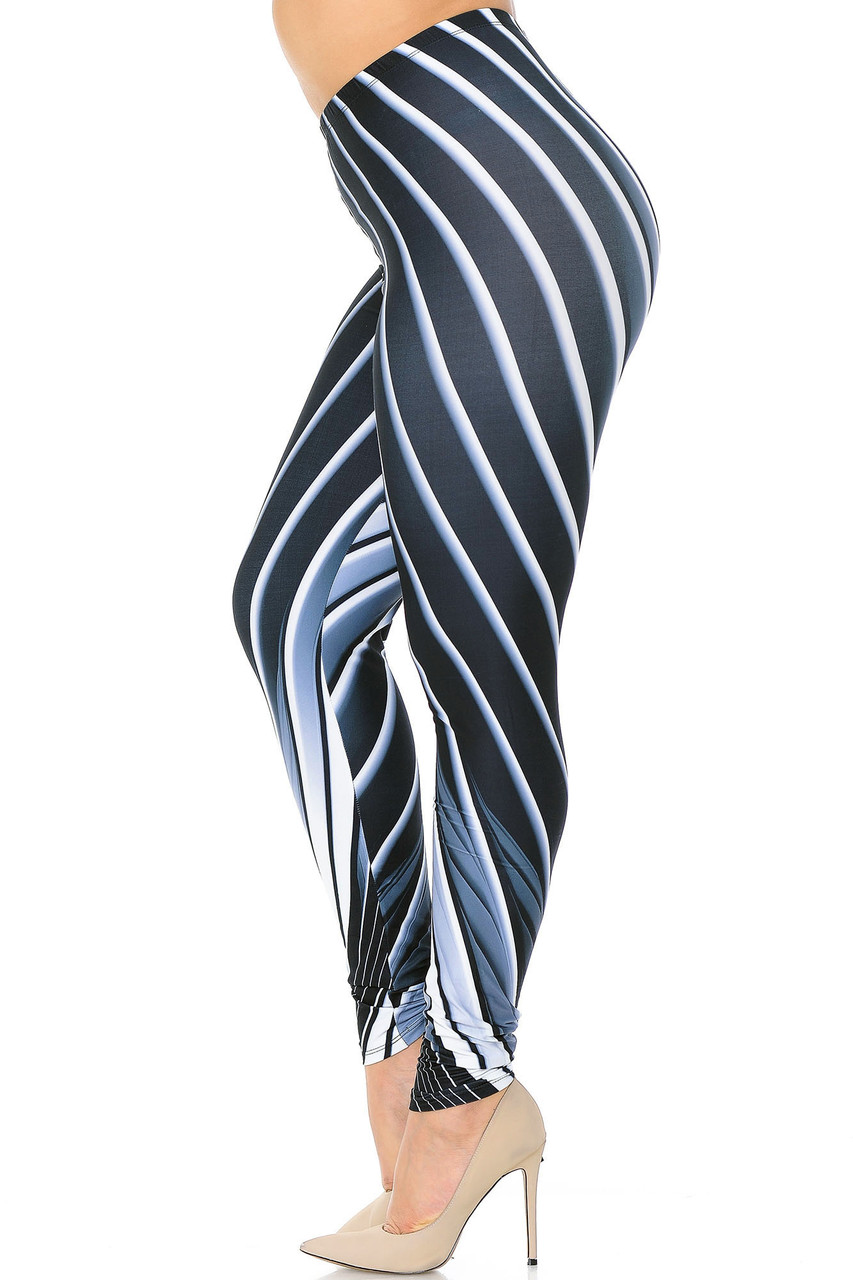 Creamy Soft Contour Body Lines Plus Size Leggings - USA Fashion™