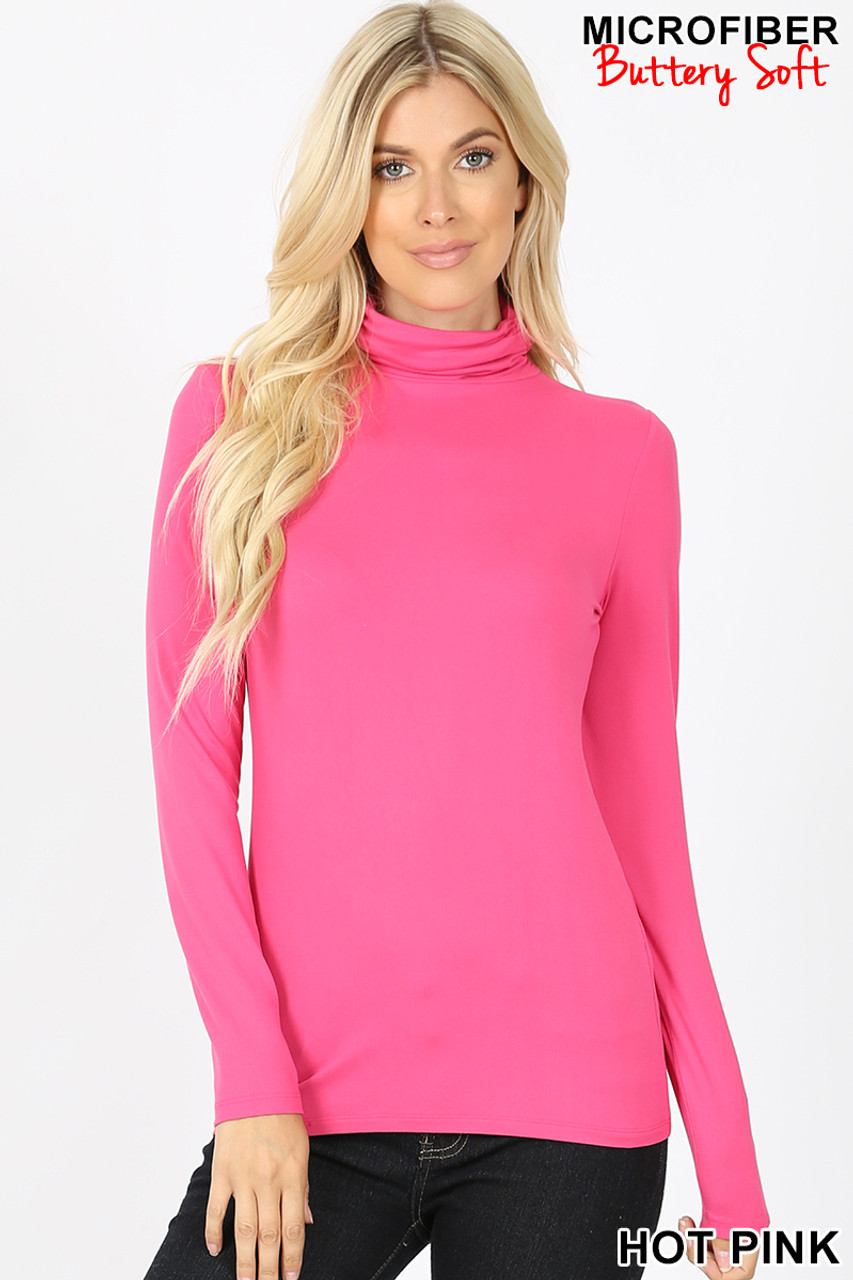 Buttery Soft Brushed Microfiber Crew Neck Long Sleeve Top Warm Layering  T-Shirt