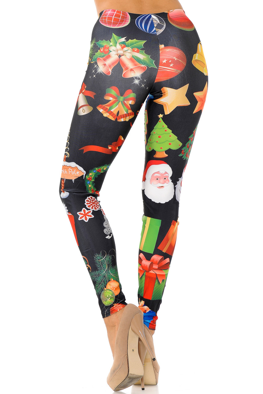 Buy Women's Spandex Christmas Leggings, Gingerbread Men, Stars, Christmas  Trees, Snowflakes, Vintage Christmas Motifs Online in India - Etsy