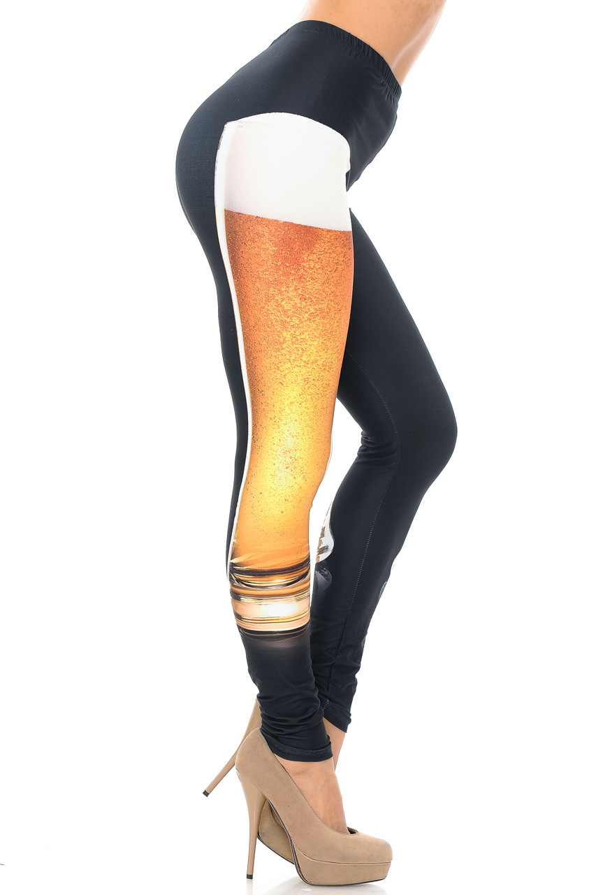 Creamy Soft Tiger Print Extra Plus Size Leggings - 3X-5X - USA Fashion™