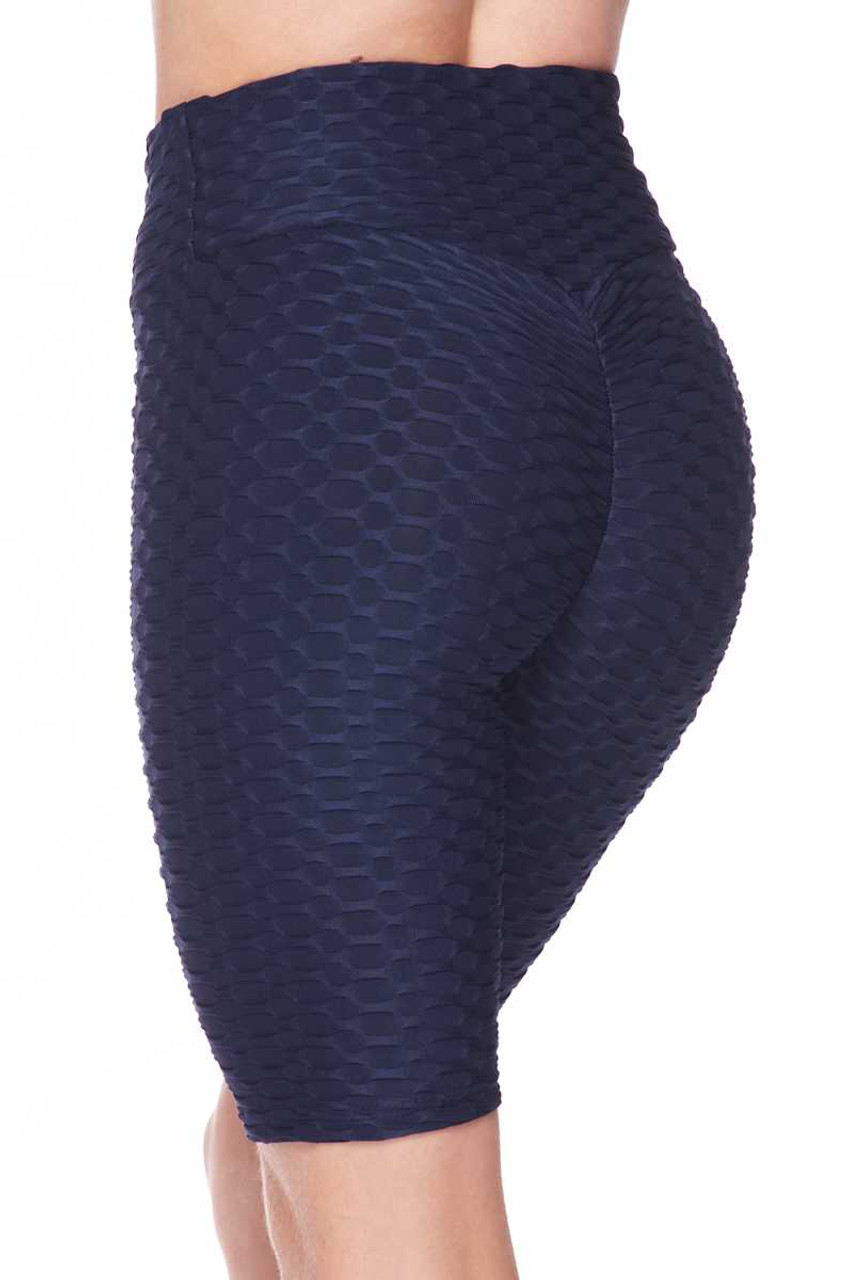 Wholesale Scrunch Butt Textured High Waisted Plus Size Leggings