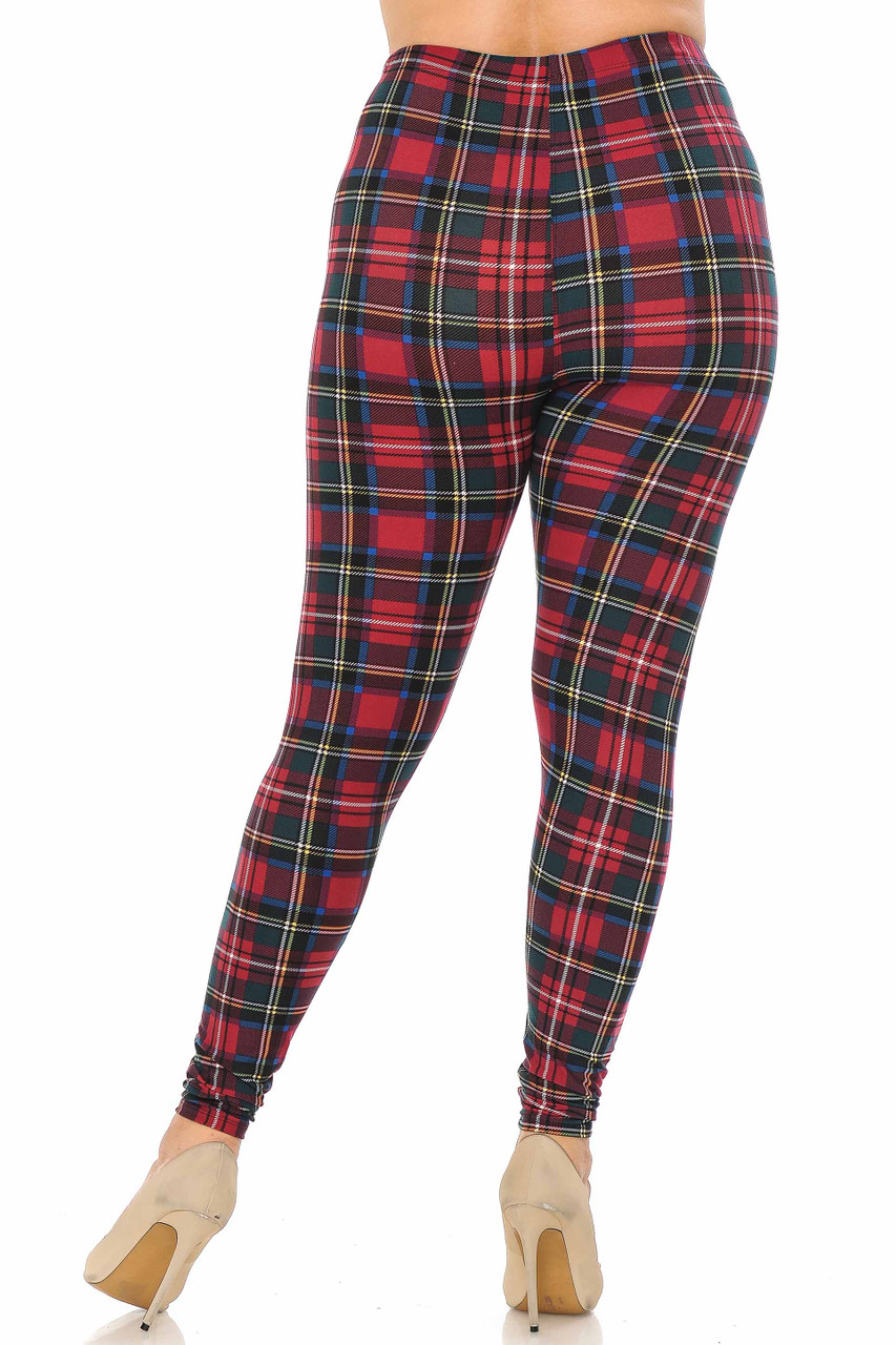 Buttery Soft Modish Plaid Leggings - Plus Size | World of Leggings