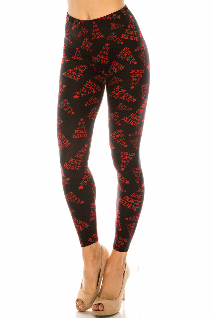 Soft Fleece Snowflake Blizzard Holiday Leggings | Only Leggings