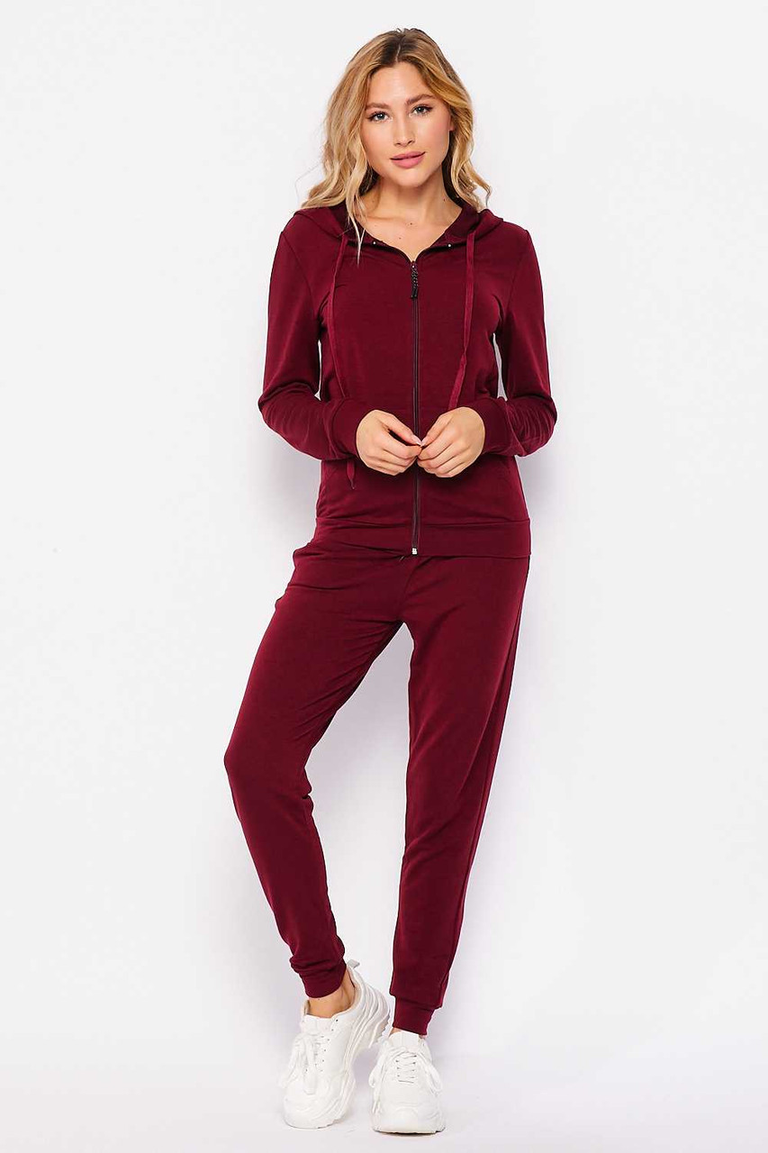 2 Piece French Terry Joggers and Hoodie Set