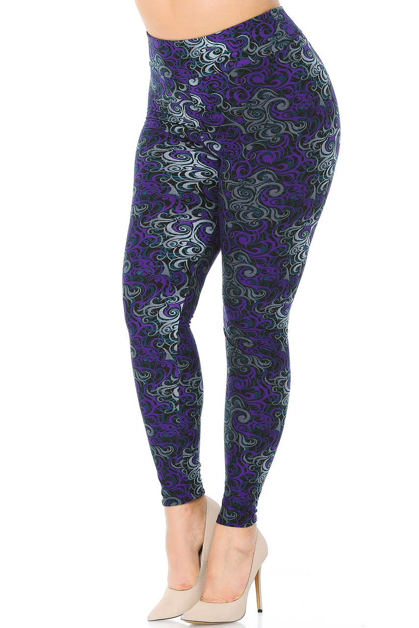 Purple Plus Size Leggings – A. Boutique