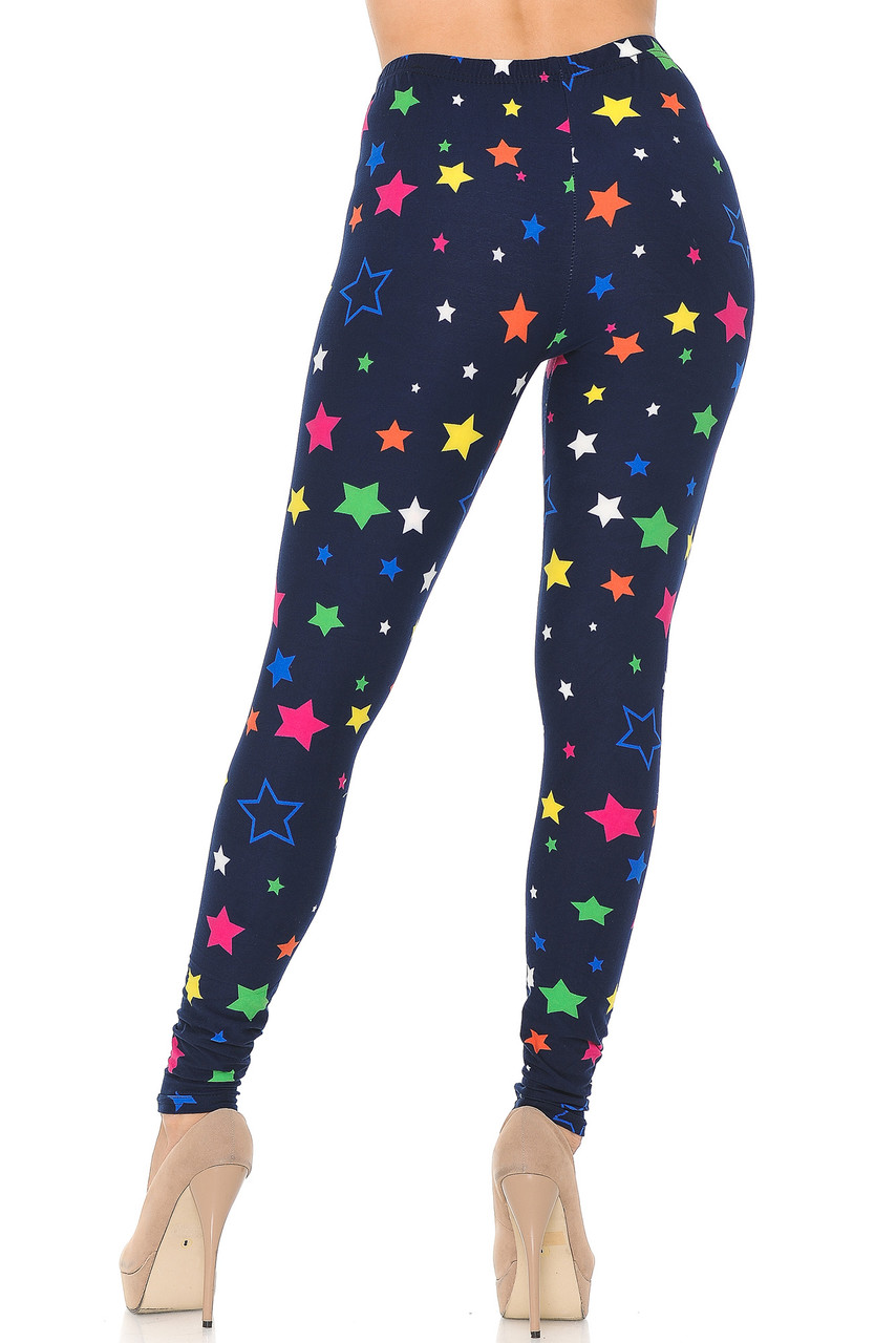 Buttery Soft Colorful Stars Leggings