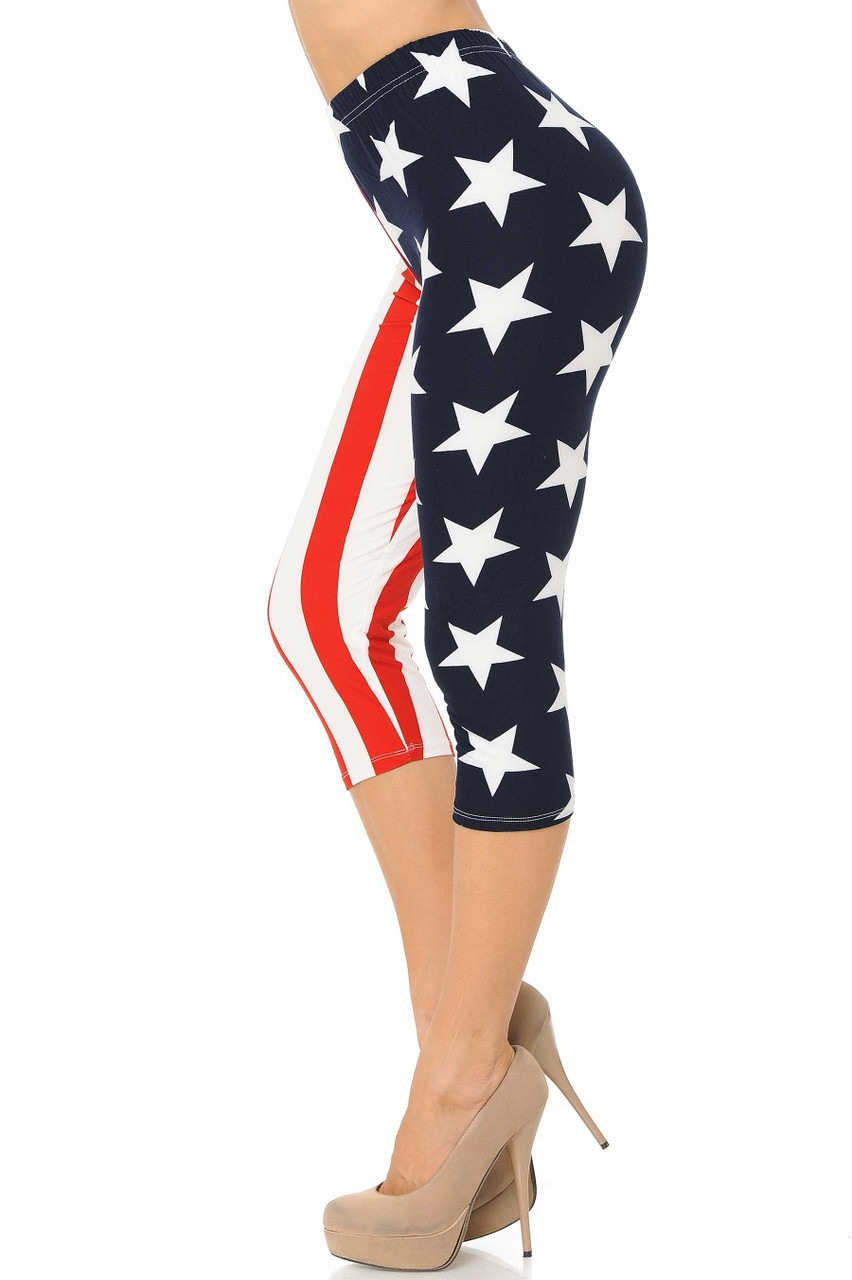 American Flag Leggings | American flag leggings, Leggings fashion, High  waist sports leggings