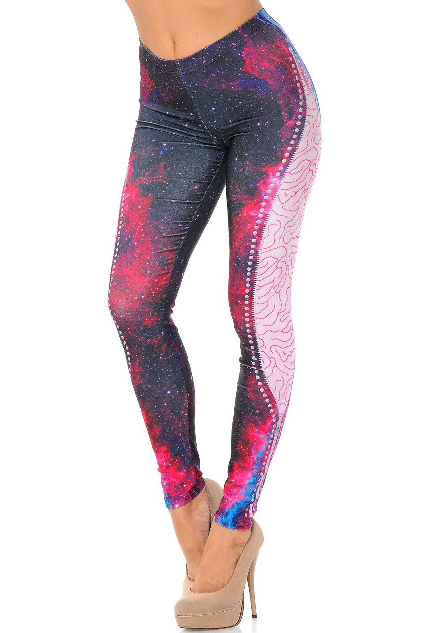 Graphic Print Galaxy Exposure Leggings