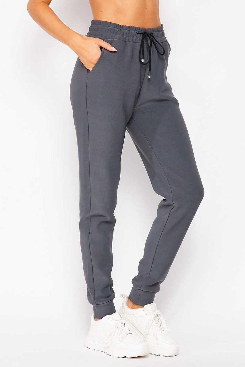 Scuba Fur Lined Jogger with Drawstring