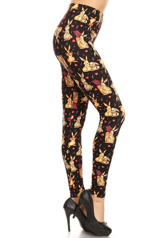 Easter Day Womens Bunny Rabbit Print Tummy Control Eggs Print Women  Leggings Women Tights and Leggings Running Pants, Black, Small : :  Clothing, Shoes & Accessories