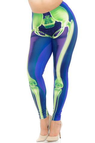 Wholesale Creamy Soft Garden of Eden Sugar Skull Plus Size Leggings - USA  Fashion™