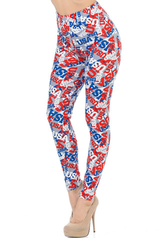 Union-Jack American Flag Women's Yoga Pants Capri Leggings Sexy
