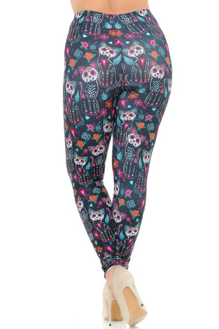 Creamy Soft Space Cat Plus Size Leggings - USA Fashion™