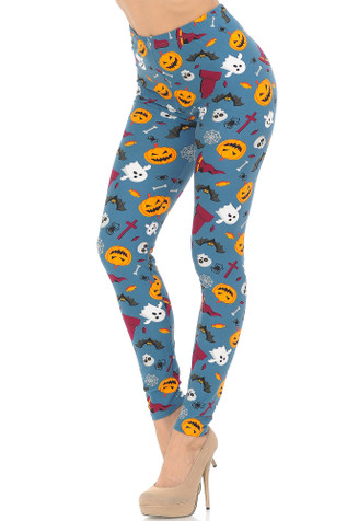 Womens Halloween Funny Cute Ghost Leggings High Waisted Buttery Soft  Printed Tights Stretchy Tummy Control Yoga Pants : : Clothing,  Shoes & Accessories