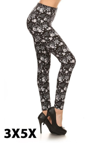 Creamy Soft Cash Money Extra Plus Size Leggings - 3X-5X - USA Fashion™