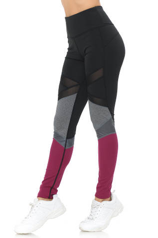 Premium Tri Thigh Mesh Seamless Leggings