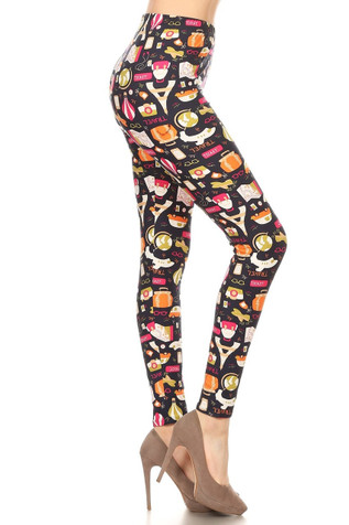 Womens Casual Colorful Animal Wild Crazy Pattern Stretch Leggings Long  Pants