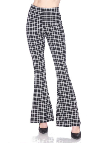 Red Plaid Plus Size leggings, Buffalo Plaid Check Checkered Pattern Pr –  Starcove Fashion