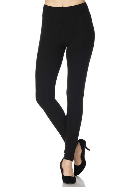 Buttery Smooth High Waisted Basic Solid Leggings - 3 Inch Waist | World ...