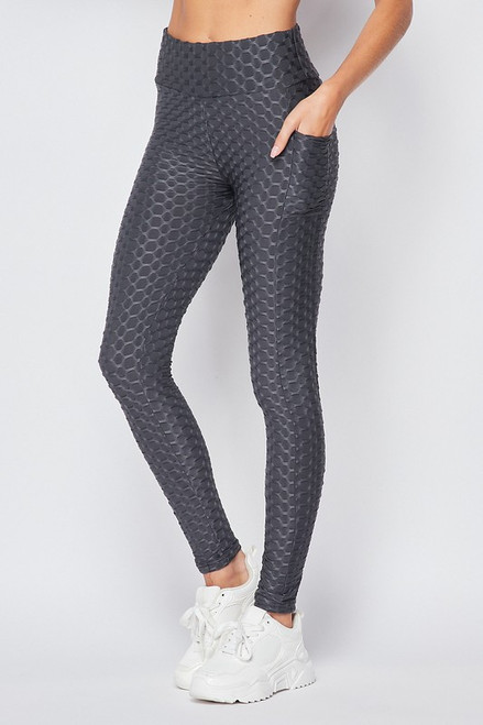  Waffle Leggings For Women With Pockets