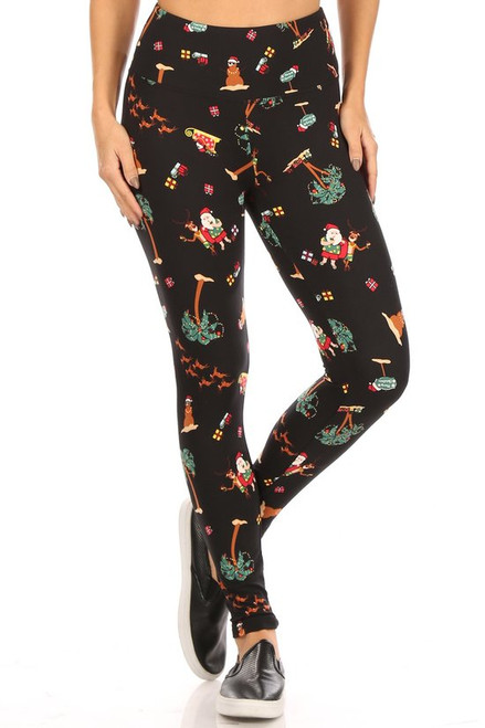 Amazon.com: Lildy Women's Holiday/Christmas Fleece Leggings, S-L, 10 :  Clothing, Shoes & Jewelry