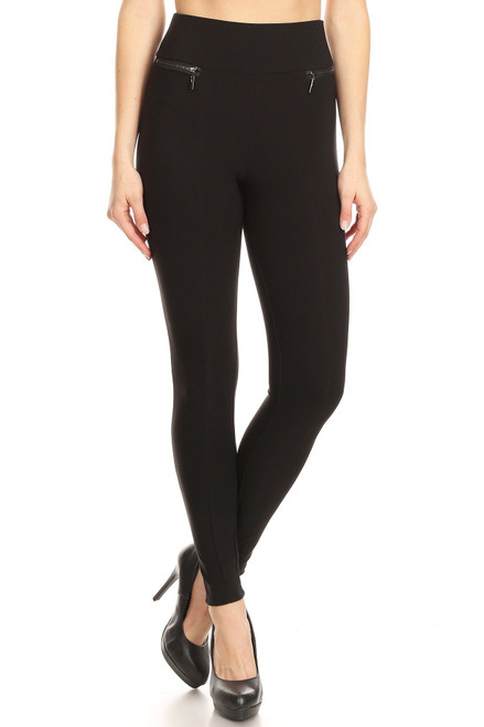 Black High Waisted Sculpt and Control Ribbed Leggings