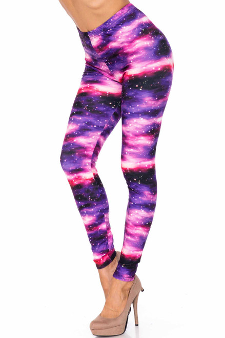 Creamy Soft Purple Mist Extra Plus Size Leggings - 3X-5X - USA Fashion™