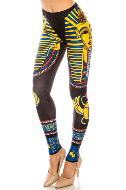 Creamy Soft King Tut Extra Plus Size Leggings - 3X-5X - USA