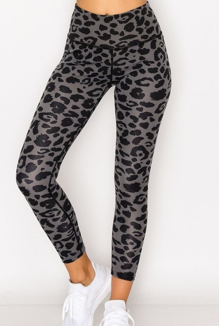 Leopard Print Leggings for Women, Trendy High Waisted Butt Lifting Scrunch  Workout Yoga Pants Plus Size Soft Tights Black - Walmart.com