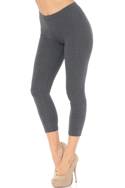 Women Grey super cotton lycra 3/4 capri, 180 Gsm, Size: Free Size at Rs  80/piece in New Delhi