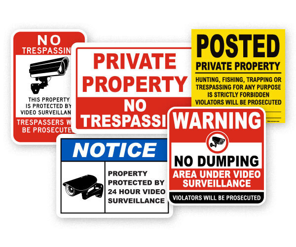 Property Rules Signs