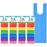 4 Packs of 72 Scented Large Tie Handle Dog Poop Bags on a Roll