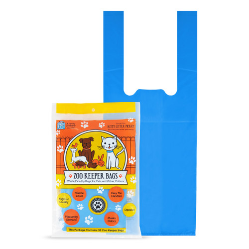 35 Pet waste bags with tie handles