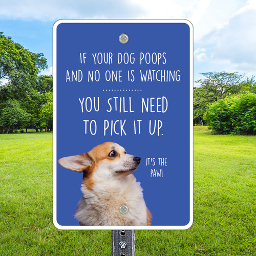 12"x 18" Aluminum Sign: No One Watching