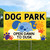 Lawn Signs: Dog Park Cartoon Dogs