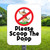 10"x 12" Aluminum Sign: Please Scoop The Poop