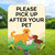 10"x 12" Aluminum Sign: Please Pick Up